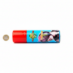 Party Success Red Temporary Hair Colour Spray 125ml - flat lay beside UK £1 coin for size reference