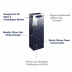 Navy Ombre Bottle Gift Bag