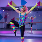 Wicked Costumes 80's Neon Yellow Net Gloves - Retro Party Accessory - Why Not Shop