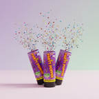 Colour Confetti Cannon Party Poppers 11cm - Pastel Gradient Premium Display