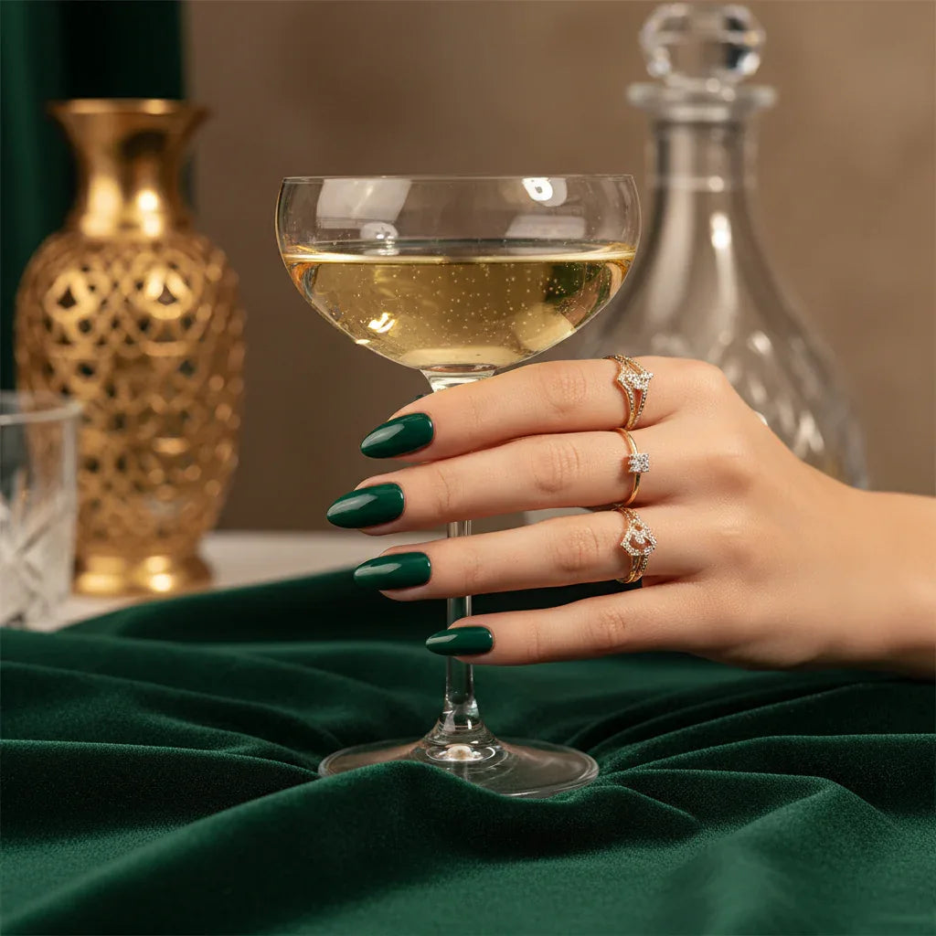 Saffron Nail Polish - #30 Emerald Green - Why Not Shop