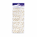 Gold star printed tissue paper pack of 5 on white background, white tissue with warm gold star print, County Products