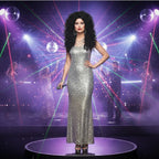 Wicked Costumes Women's Long Black Curly Wig - Cher Style - Why Not Shop