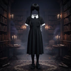 Wicked Costumes Girls Wednesday Addams Dress & Plaited Wig Set - Why Not Shop