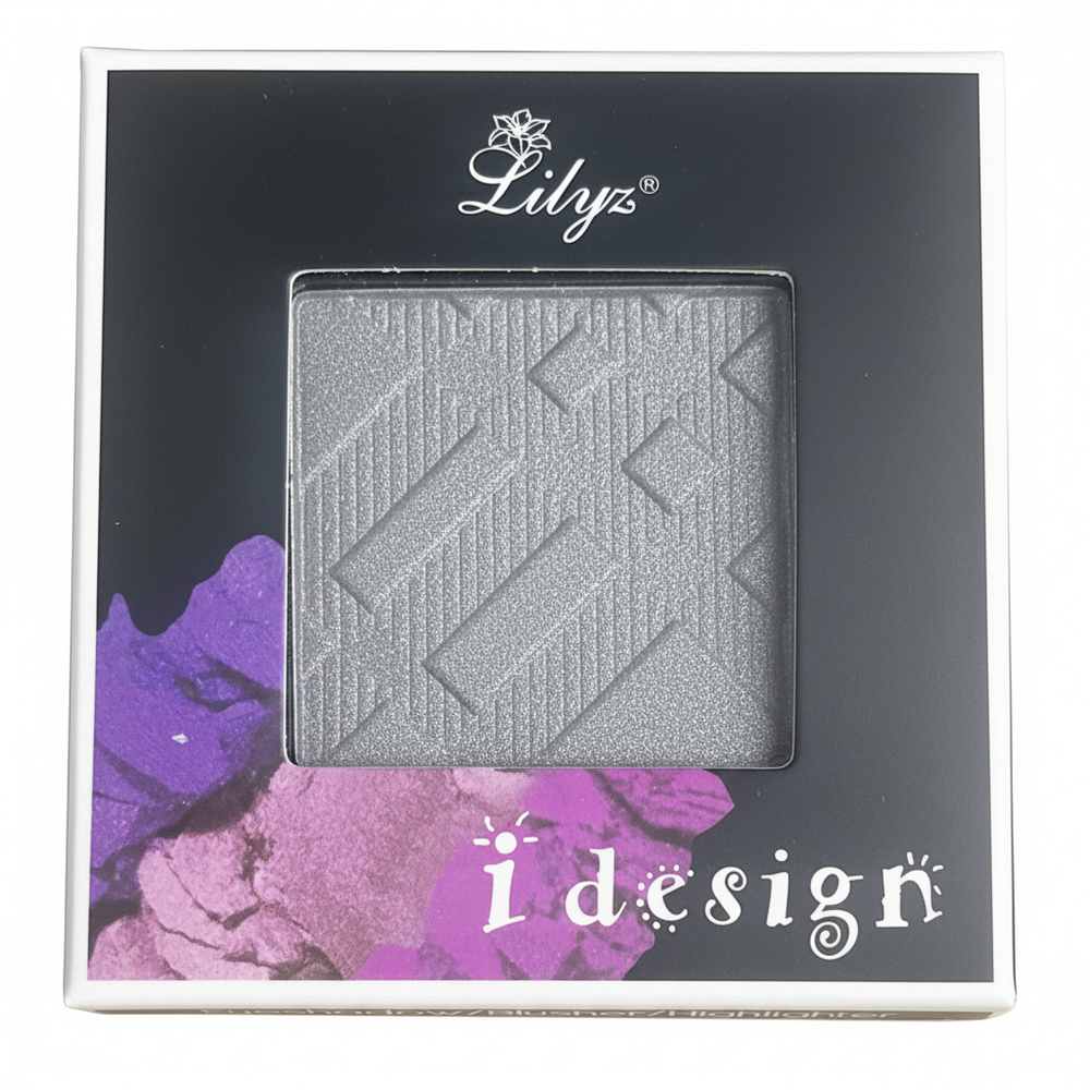 Lilyz Design Eyeshadow Mono Misty Silver on a crisp white background – professional product shot