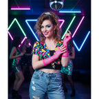 Wicked Costumes Women's 80's Neon Pink Net Gloves - Why Not Shop