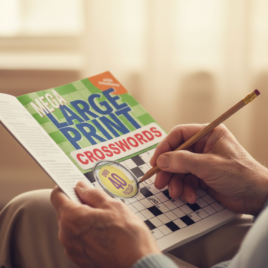 Mega Large Print Crossword Book - Book Numbers Vary