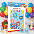 Paw Patrol wrapping paper 2 sheets with gift tags featuring Chase Marshall and crew