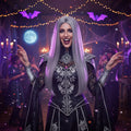 Wicked Costumes Women's Classic Long Dark Grey Wig - Why Not Shop