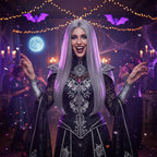 Wicked Costumes Women's Classic Long Dark Grey Wig - Why Not Shop