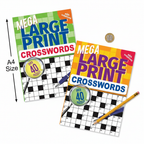 Mega Large Print Crossword Book - Book Numbers Vary