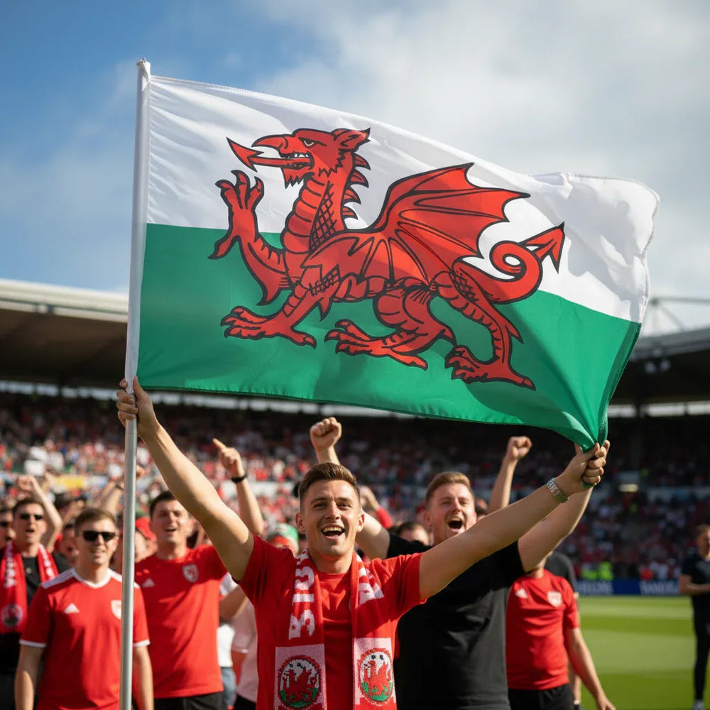Welsh Flag, 5Ft X 3Ft, 152Cm X 91Cm, Polyester - Why Not Shop