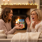 Woman gifting Joke Soap Sweets Pack of 3 novelty prank to a surprised friend