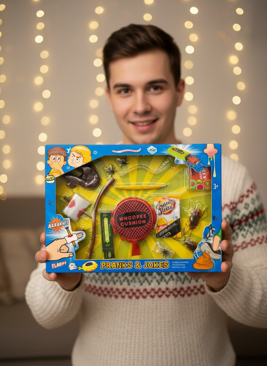 Prank Toys Gag Gift Box - Novelty 15 Joke Set | Merthyr Tydfil | Why Not Shop Online