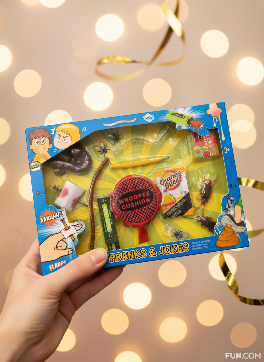 Prank Toys Gag Gift Box - Novelty 15 Joke Set | Merthyr Tydfil | Why Not Shop Online