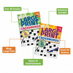 Mega Large Print Crossword Book - Book Numbers Vary