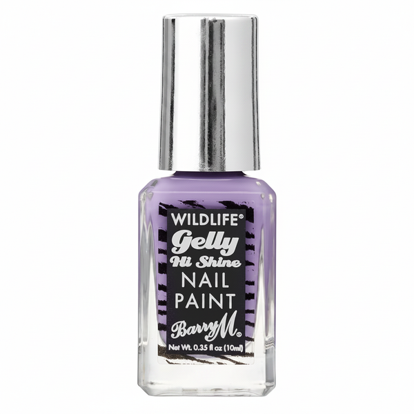 Barry M Wildlife Gelly Hi Shine Nail Polish Native Purple 006 - studio hero shot on white background