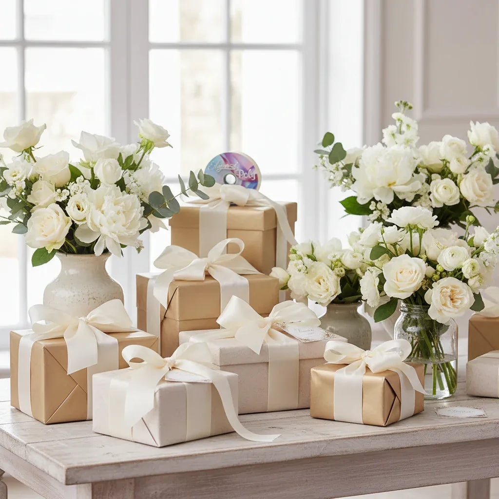 Eleganza Poly Ribbon 50mm x 91m (100yds) Cream - Why Not Shop