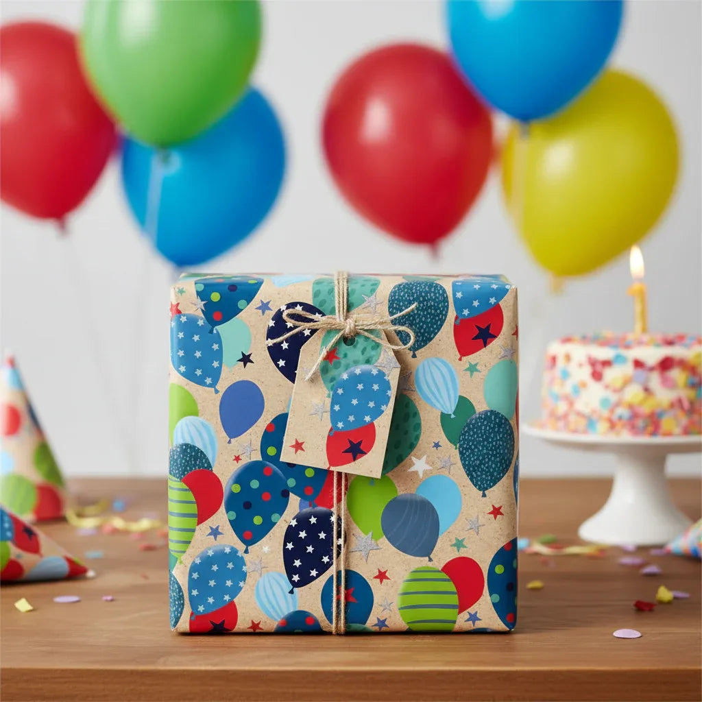 Folded Wrap & Tags Balloons - Why Not Shop