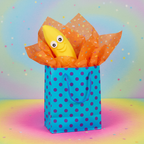 Squeeze & Stretch Stress Relief Banana toy in gift bag