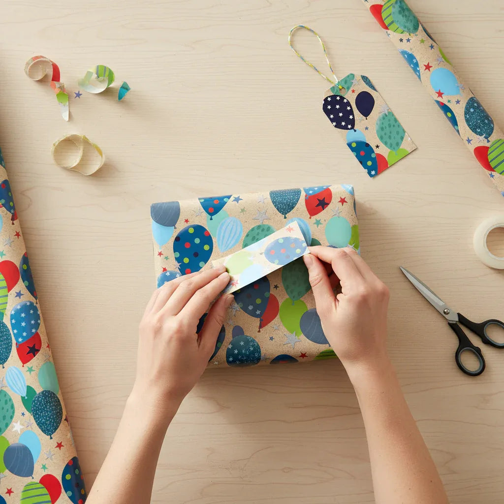 Folded Wrap & Tags Balloons - Why Not Shop