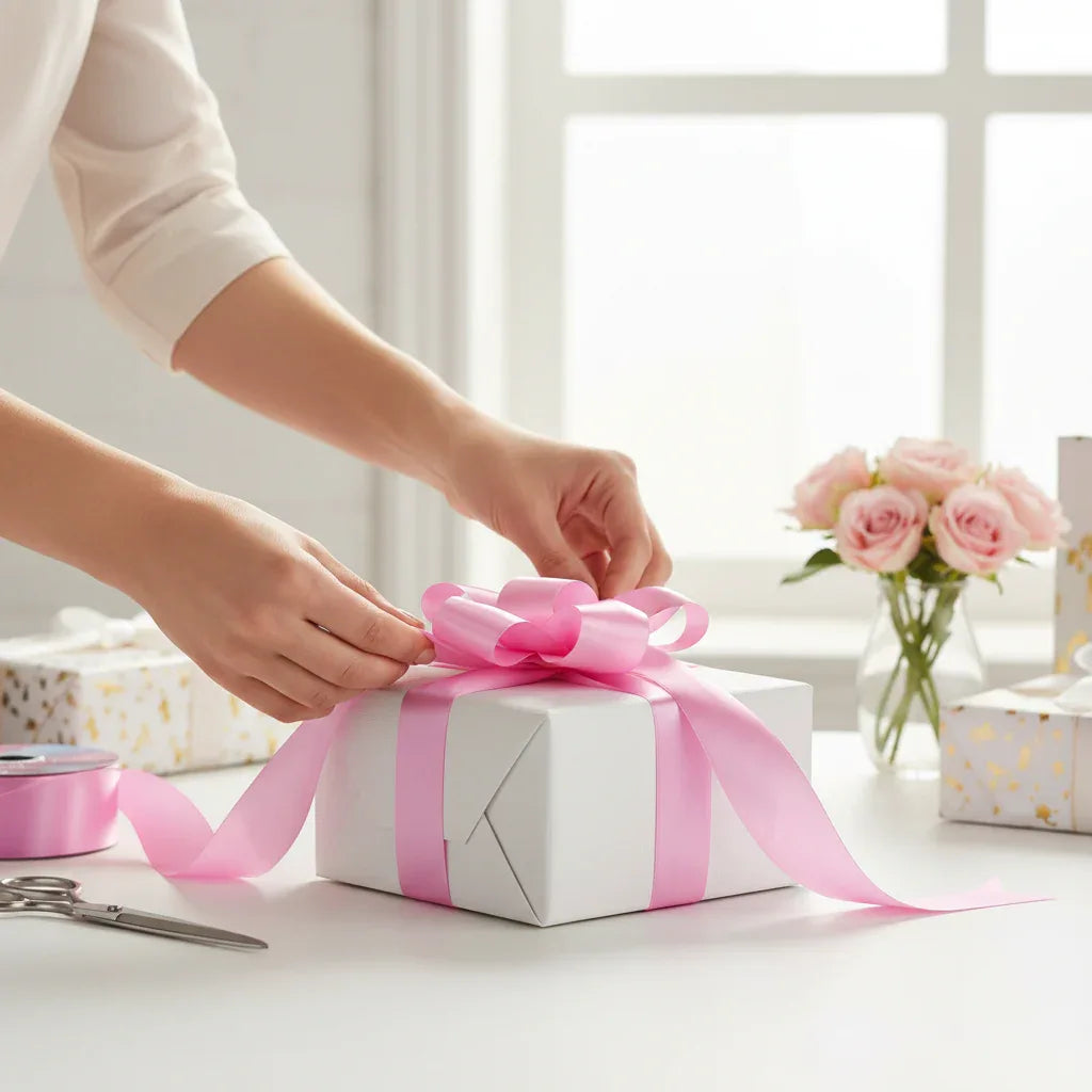 Eleganza Poly Ribbon 50mm x 91m (100yds) Fashion Pink - Why Not Shop