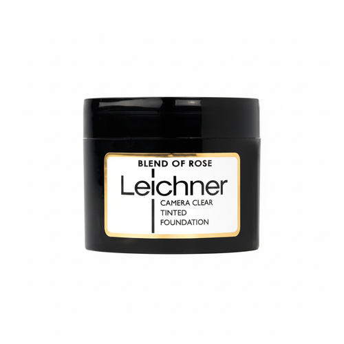 Leichner Camera Clear Tinted Foundation Blend of Rose — studio hero shot on pure white background, product centred