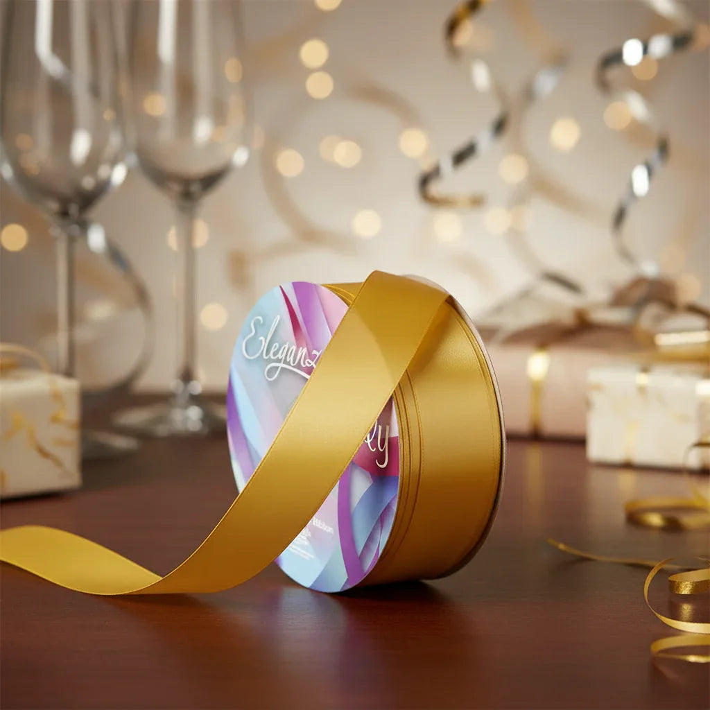 Eleganza Poly Ribbon 50mm x 91m (100yds) Gold - Why Not Shop