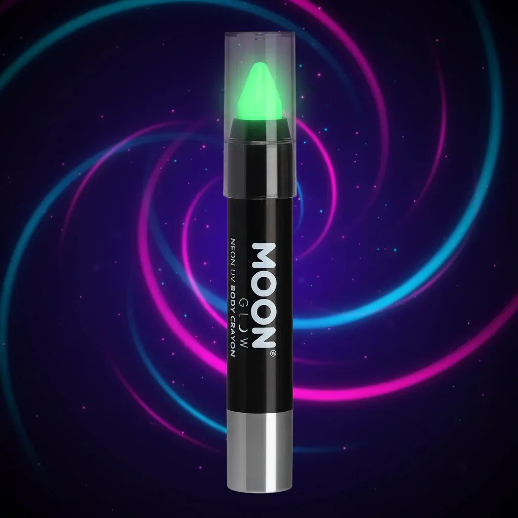 Moon Glow Pastel Neon UV Body Crayons, Pastel Green - Why Not Shop