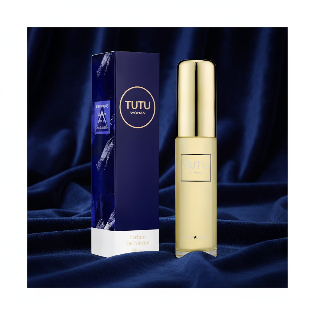 Milton Lloyd Tutu Woman Perfume 50ml EDT Spray product shot on dark velvet background