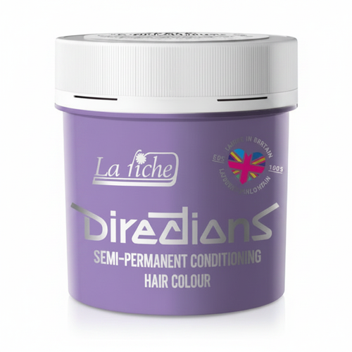 La Riche Directions Lilac Semi-Permanent Hair Dye 88ml tub on white background, studio hero shot