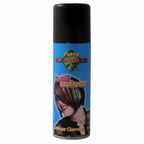 Party Success Black Temporary Hair Colour Spray 125ml aerosol can on white background, studio hero shot