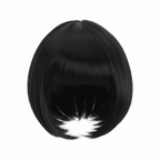 Diva black bob wig on pure white background — studio hero shot, Amazon/eBay compliant