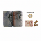 Large Money Coin And Notes Saving Tin