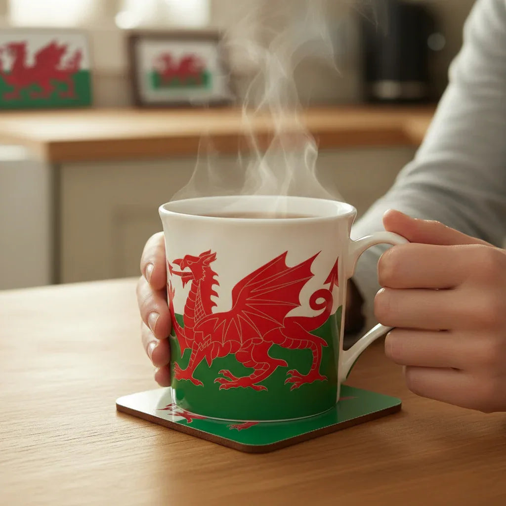 Welsh Dragon Mug & Coaster - Why Not Shop