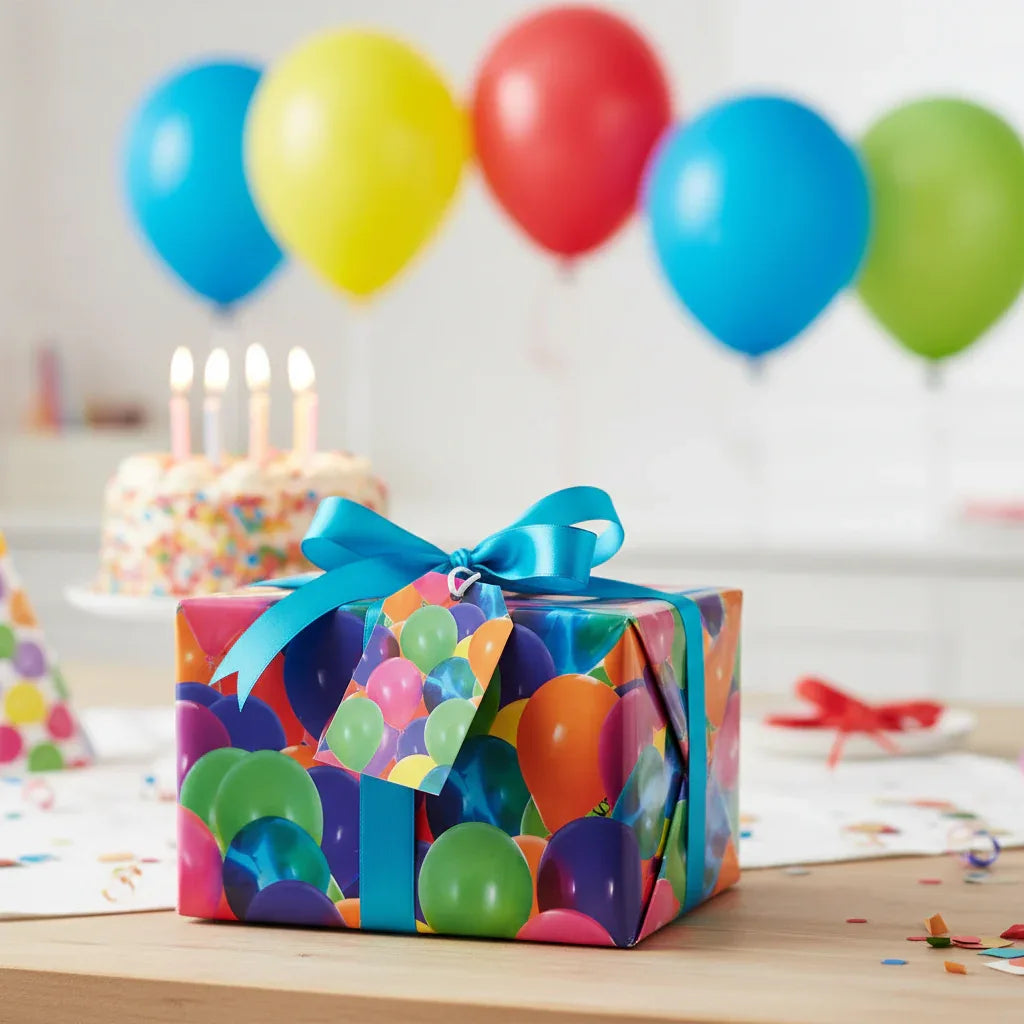 Folded Wrap & Tags Balloons - Why Not Shop