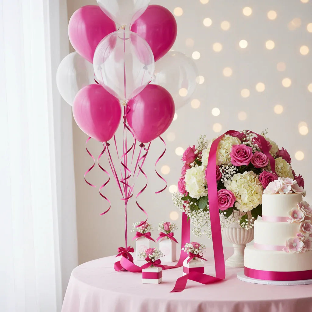 Eleganza Poly Ribbon 50mm x 91m (100yds) Deep Cerise - Why Not Shop