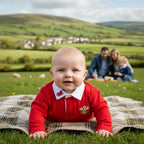 Kids' Traditional Long Sleeve Welsh Red Rugby Shirts Age 0-6 Months - Why Not Shop