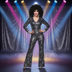 Wicked Costumes Women's Long Black Curly Wig - Cher Style - Why Not Shop