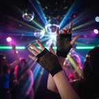 Wicked Costumes 80's Black Net Gloves - Fancy Dress Accessory - Why Not Shop