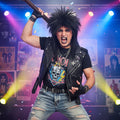 Wicked Costumes Unisex Black 80's Rockstar Wig - Fancy Dress - Why Not Shop