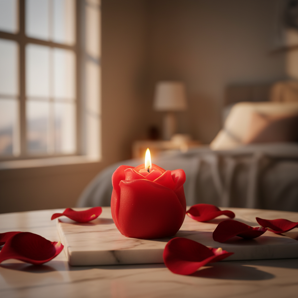 Scented Rose Candle