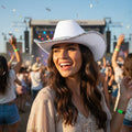 Wicked Costumes White & Silver Sequin Cowgirl Hat - Why Not Shop