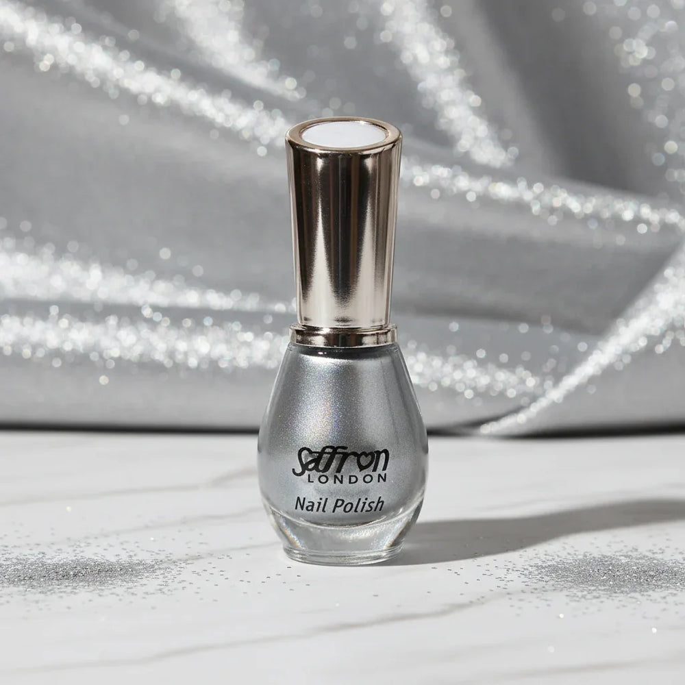 Saffron Nail Polish - #28 Silver Moon - Why Not Shop