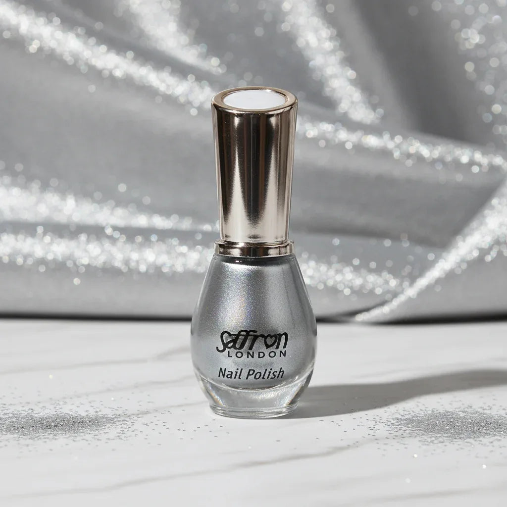 Saffron Nail Polish - #28 Silver Moon - Why Not Shop