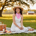 Wicked Costumes Women's Cowboy Bandana - Baby Pink Fancy Dress Accessory - Why Not Shop