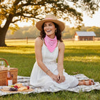 Wicked Costumes Women's Cowboy Bandana - Baby Pink Fancy Dress Accessory - Why Not Shop