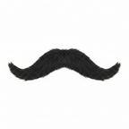 Black Mexican Bandit Moustache fancy dress accessory on white background - Why Not Shop