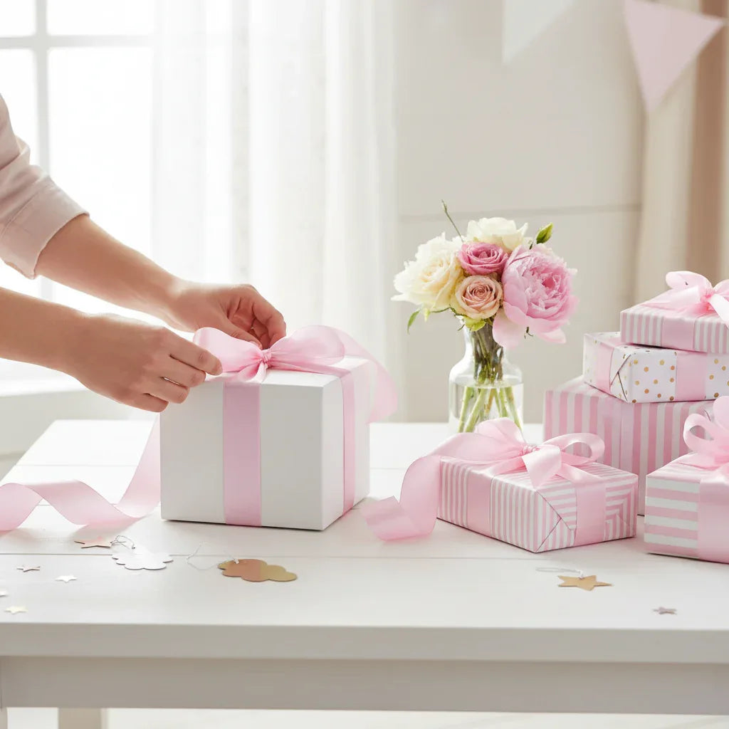 Eleganza Poly Ribbon 50mm x 91m (100yds) Classic Pink - Why Not Shop