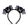 Black and purple twin spider headband shown alone on a white background